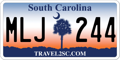 SC license plate MLJ244