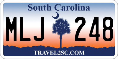 SC license plate MLJ248