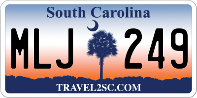 SC license plate MLJ249