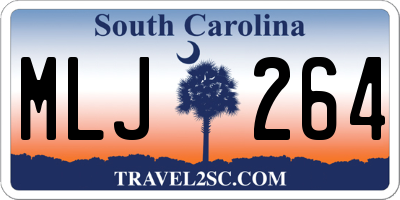 SC license plate MLJ264