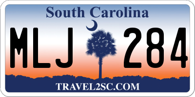 SC license plate MLJ284