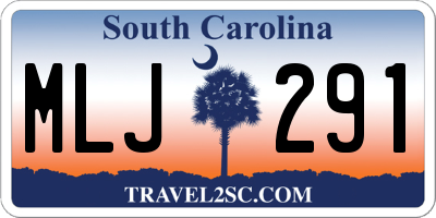 SC license plate MLJ291