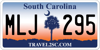 SC license plate MLJ295