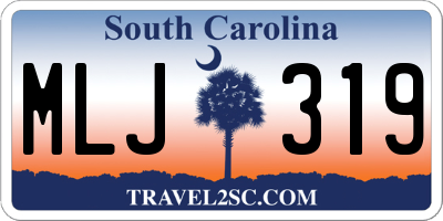 SC license plate MLJ319