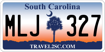 SC license plate MLJ327