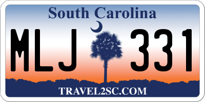 SC license plate MLJ331