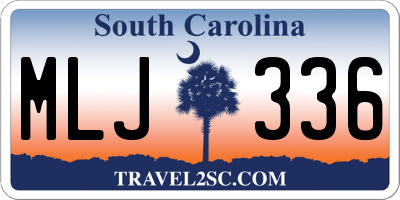 SC license plate MLJ336