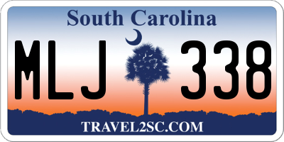 SC license plate MLJ338