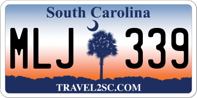 SC license plate MLJ339