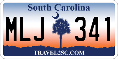 SC license plate MLJ341