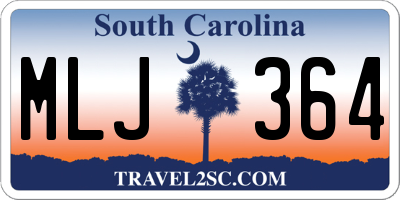 SC license plate MLJ364