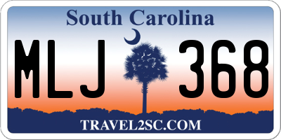SC license plate MLJ368