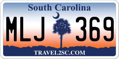 SC license plate MLJ369