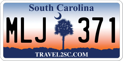 SC license plate MLJ371
