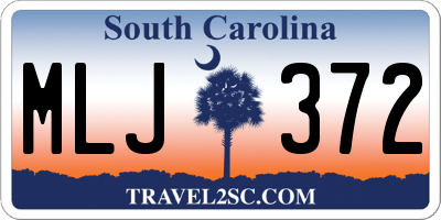 SC license plate MLJ372