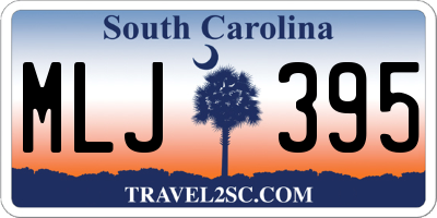 SC license plate MLJ395