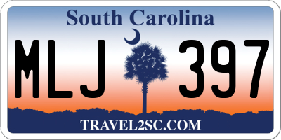 SC license plate MLJ397