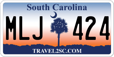 SC license plate MLJ424