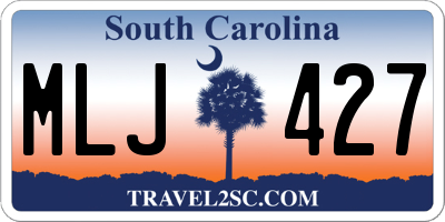 SC license plate MLJ427
