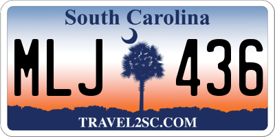 SC license plate MLJ436