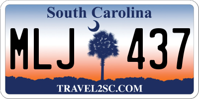 SC license plate MLJ437