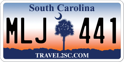 SC license plate MLJ441