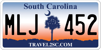 SC license plate MLJ452