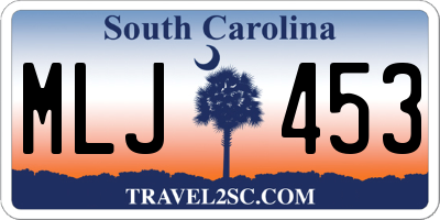SC license plate MLJ453
