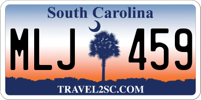 SC license plate MLJ459