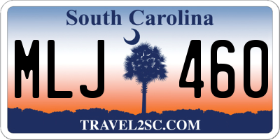 SC license plate MLJ460