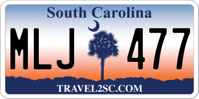 SC license plate MLJ477