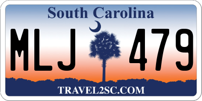 SC license plate MLJ479