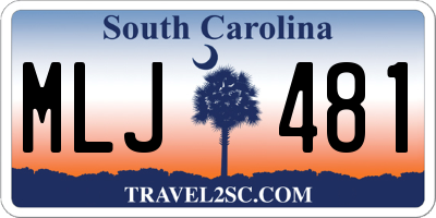 SC license plate MLJ481