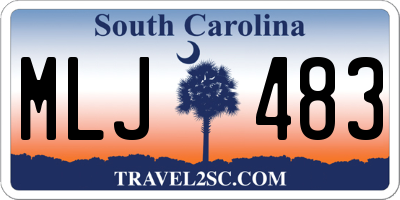 SC license plate MLJ483