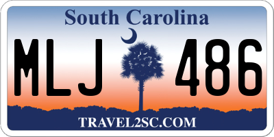 SC license plate MLJ486