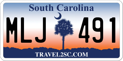 SC license plate MLJ491