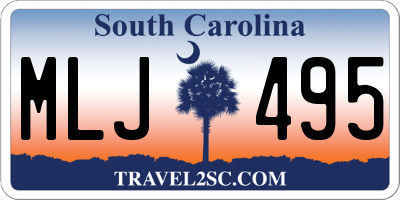 SC license plate MLJ495