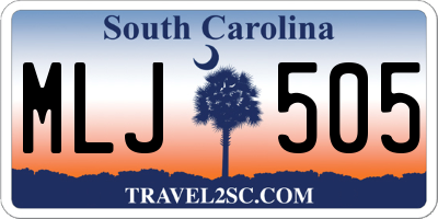 SC license plate MLJ505