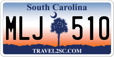 SC license plate MLJ510