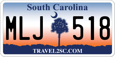 SC license plate MLJ518
