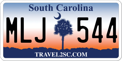 SC license plate MLJ544