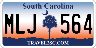 SC license plate MLJ564