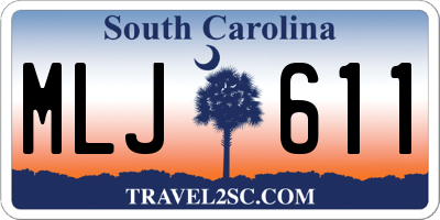SC license plate MLJ611