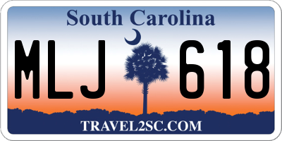 SC license plate MLJ618