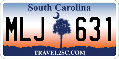 SC license plate MLJ631