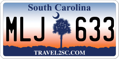 SC license plate MLJ633