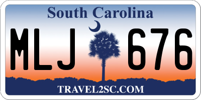 SC license plate MLJ676
