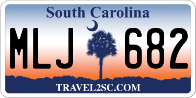 SC license plate MLJ682