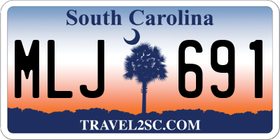SC license plate MLJ691