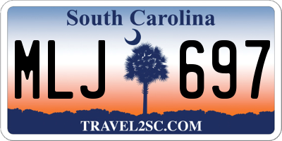 SC license plate MLJ697